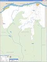 Hood River, Or Carrier Route Wall Map